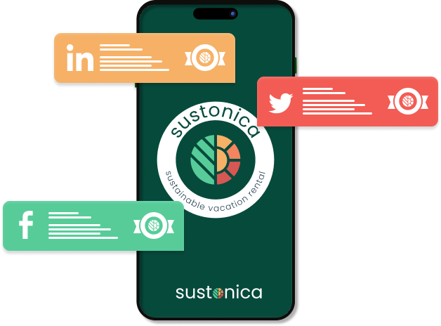 Phone Sustonica badge social media