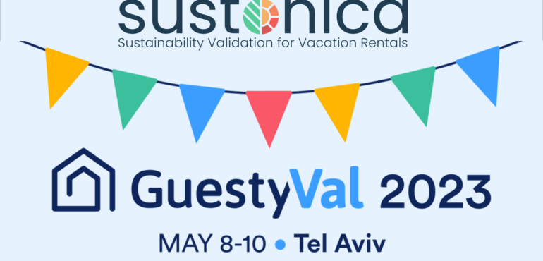 Vanessa De Souza Lage at GuestyVal 2023 - Check Out My New Sustainability Badge Panel